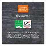 Fiber Trays, 1-compartment, 9.1 X 7.1 X 0.7, Natural, 500-carton