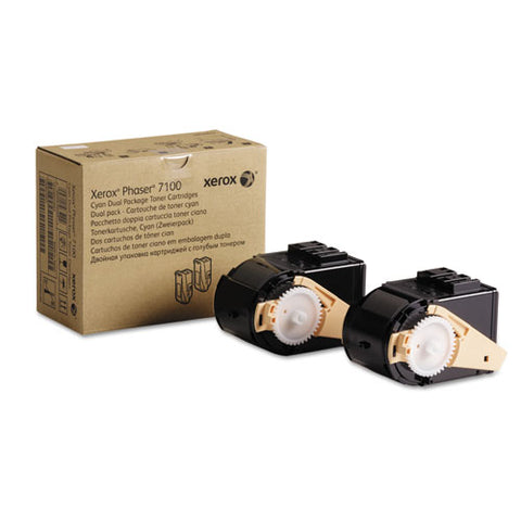 106r02602 Toner, 9,000 Page-yield, Cyan, 2-pack