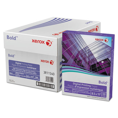 Bold Digital Printing Paper, 98 Bright, 24lb, 8.5 X 11, White, 500-ream