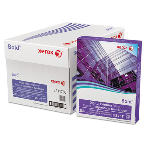 Bold Digital Printing Paper, 100 Bright, 28lb, 8.5 X 11, White, 500-ream