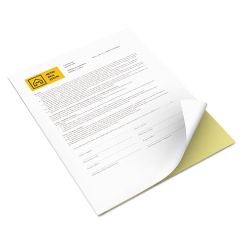 Vitality Multipurpose Carbonless 2-part Paper, 8.5 X 11, Canary-white, 5, 000-carton