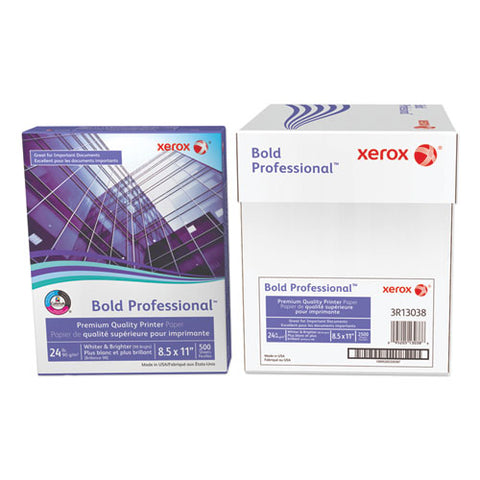 Bold Professional Quality Paper, 98 Bright, 24lb, 8.5 X 11, White, 500-ream