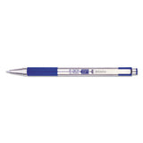 F-301 Retractable Ballpoint Pen, 0.7 Mm, Blue Ink, Stainless Steel-blue Barrel