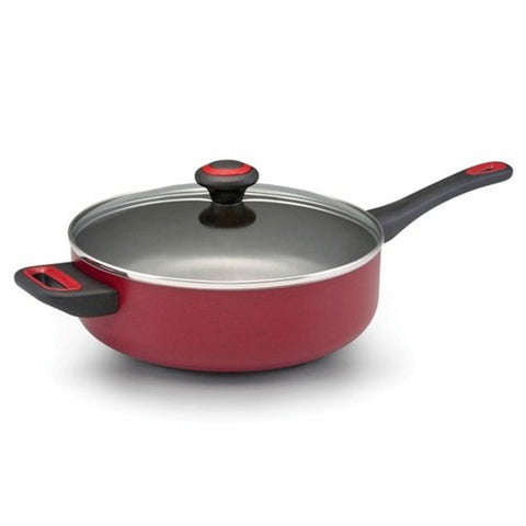 Farberware High Performance Aluminum Nonstick 4-1/4-Quart Jumbo Cooker, Red