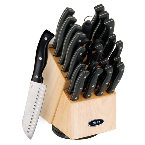 Oster 70555.22 Winsted 22-Piece Cutlery Block Set, Brushed Satin