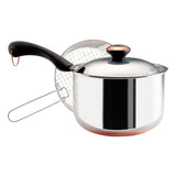 Paula Deen 4-Quart Stainless Steel Deep Fryer with Basket and Lid
