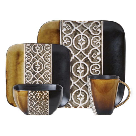 Tre Tenori 16 pc Dinnerware Set (Soft Square)