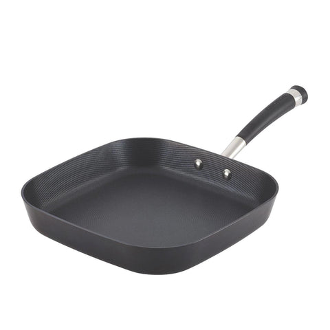 Circulon Acclaim Hard Anodized Nonstick 11-Inch Deep Square Griddle, Black
