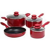 Gibson Colorsplash Branston 7 pc Cookware Set- Red