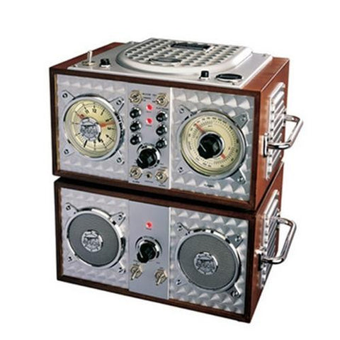Spirit Of St. Louis Wooden Alarm Clock CD Radio