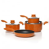 Simplemente Delicioso Casa Balboa 7-Piece Cookware Set, Orange