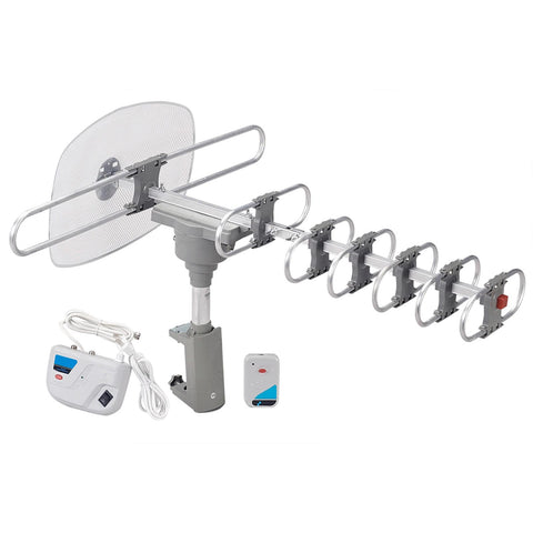 Nutek HD/DTV/UHF/VHF/FM 360&deg; Motorized Rotating Antenna