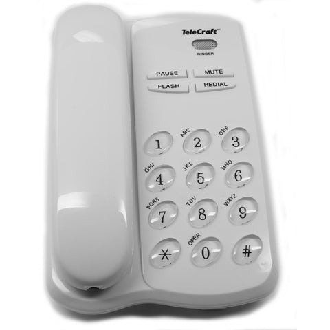 TeleCraft Feature Phone-White