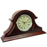 Bedford Clock Collection Redwood Mantel Clock with Chimes