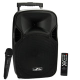 beFree Sound 12" Bluetooth Portable Speaker with USB/TF/FM Radio700W