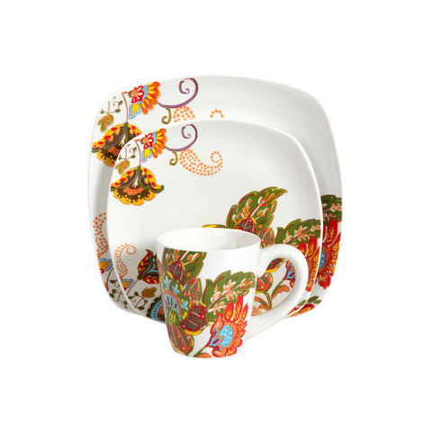 Better Homes and Gardens 16-Piece Floral Spray Dinnerware Set