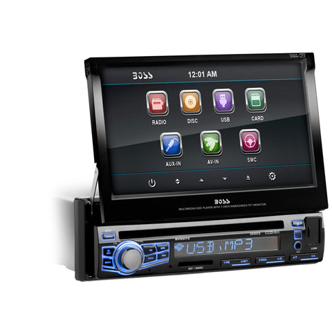 Boss Audio Single Din 7" Motorized Touchscreen Monitor