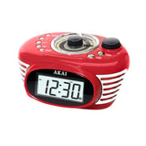 Akai Retro Alarm Clock Radio-Red