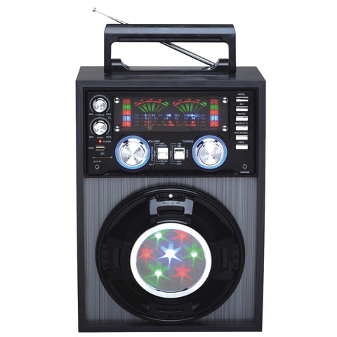 Quantum FX Karaoke Multimedia Speaker with AM/FM/SW1-2 Band Radio