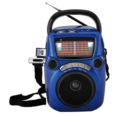 Quantum FX Karaoke Speaker with AM/FM/SW1-9 11 Band RadioLBUE