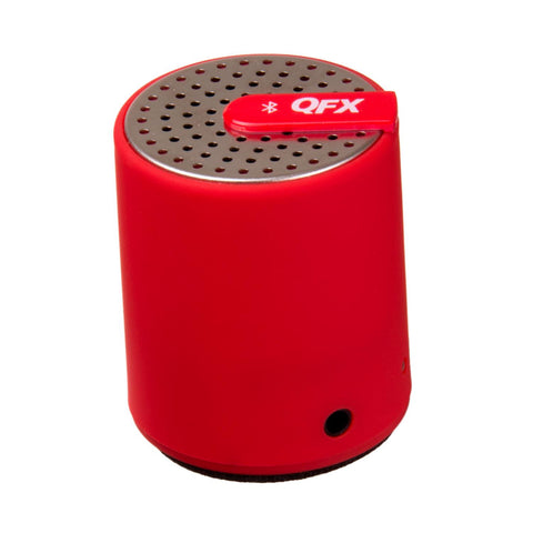 QFX Portable Bluetooth Speaker With AUX-IN (Red)