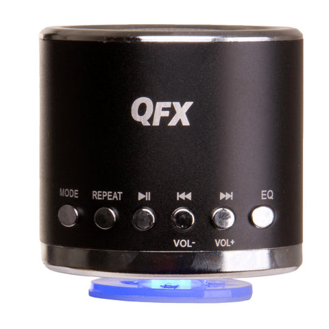 QFX Portable Multimedia Speaker with USB/MICRO SD Port and FM Radio-Black