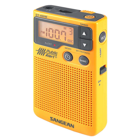 Sangean AM/FM Digital Weather Alert Pocket Radio