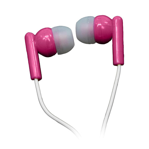 Nutek Pink Stereo Earbuds
