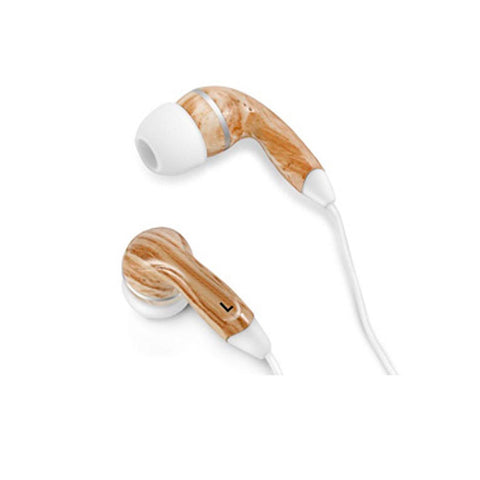 Graphic Collection Wood Headphones- White