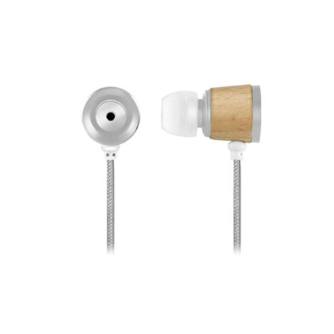 Wooden Chamber Headphones- Silver