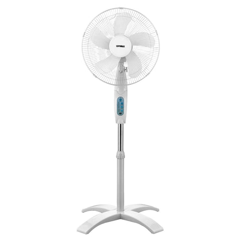 Optimus F-1760 16-Inch Wave Oscillating 3-Speed Stand Fan with Remote Control