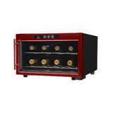 Emerson 8 Bottle Wine Cooler with Thermal Glass Door- Red - Reconditioned
