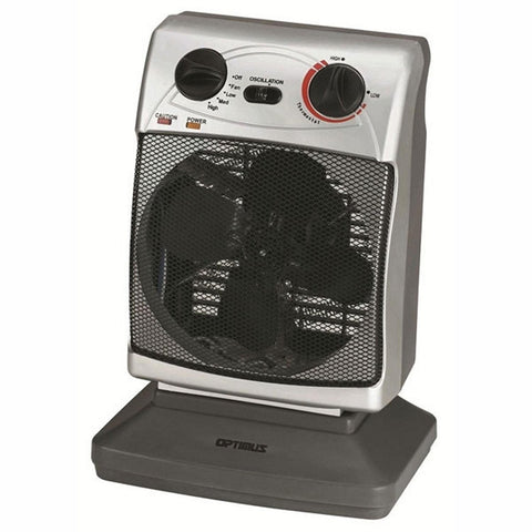 Portable Oscillating Fan Heater with Thermostat