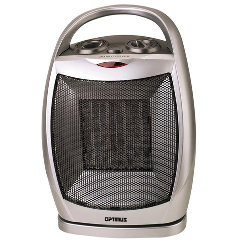 Optimus Portable Oscillating Ceramic Heater with Thermostat - Reconditioned