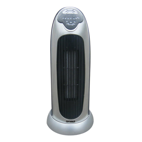 Optimus 17" Oscillating Tower Heater with Digital Temperature Readout