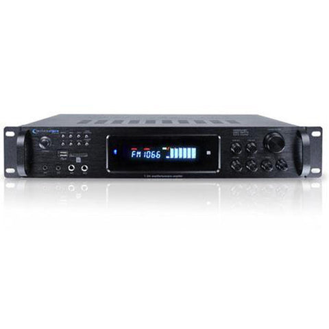 Technical Pro H2502URIBT 2500 Watts Hybrid Amplifier Bluetooth Tuner with USB and SD Card Inputs