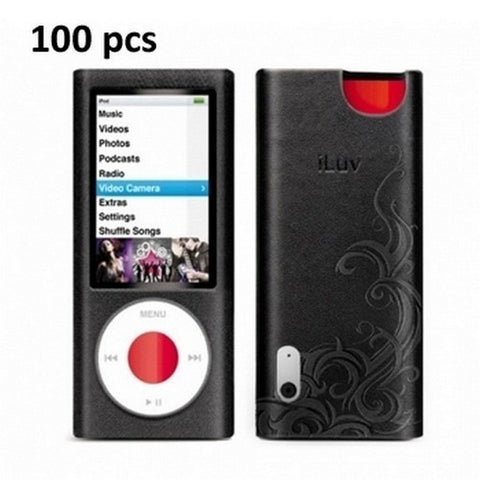 iLuv ICC312BLK Leather Case with Flame Pattern for iPod nano 5th Gen- 100pcs