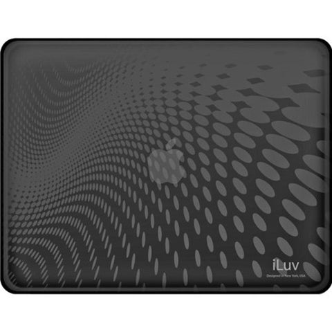 iLuv ICC802BLK Black Flexi-Clear Case with Dot Wave Pattern for iPad - 100pcs