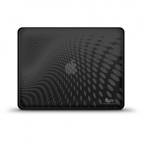 iLuv Black Flexi-Clear Case with Dot Wave Pattern for iPad