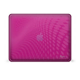 Pink Flexi-Clear Case With Dot Wave Pattern For iPad 1G