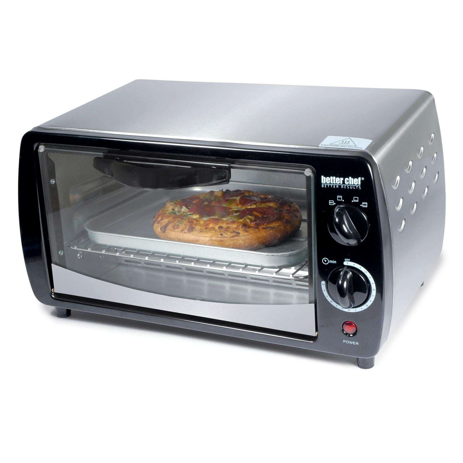 Better Chef Large Capacity 9 liter Toaster Oven Silver Government Sales Associates