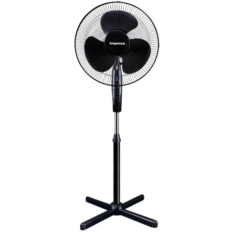 Impress 16" Oscillating Stand Fan (black) IM-725B