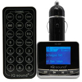 Supersonic Wireless FM Transmitter With 1.4" Display-USB and SD Card-SD/MMC card, USB Flash-Plays MP3/WMA- Silver