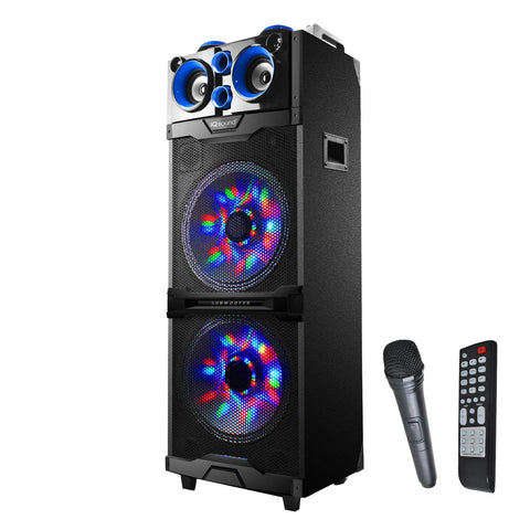 2 x 12&rdquo; Bluetooth&reg; Professional DJ Speaker with Flashing Lights