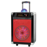 12&rdquo; Portable Bluetooth DJ Speaker - Red