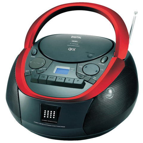 QFX CD/Cassette/MP3 Stereo Player AM/FM Radio