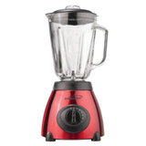 Brentwood 5-Speed Blender with Stainless Steel Base and Glass Jar 500w (Red)