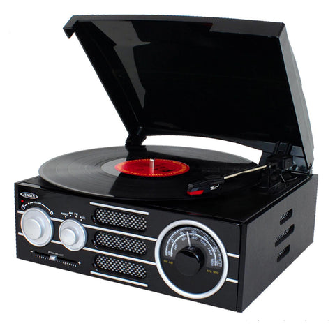 Jensen 3-Speed Stereo Turntable with AM/FM Stereo Radio