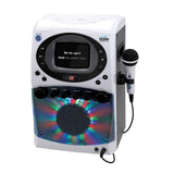 CD+G Karaoke System with LED Light Show and Black and White Monitor