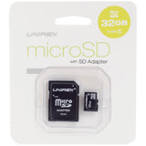 Unirex MicroSD High Capacity Card 32GB Class 6 with SD Adapter